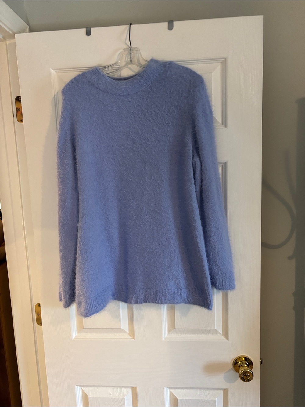 Chico’s Soft Plush Crewneck Sweater - Light Periwinkle Size 4/2XL